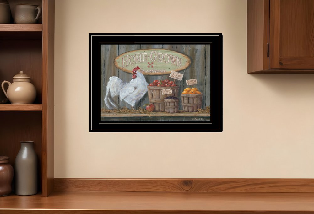 Home Grown 3 Black Framed Print Wall Art HomeRoots