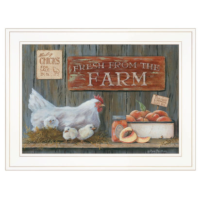 Fresh from the Farm 2 White Framed Print Wall Art HomeRoots