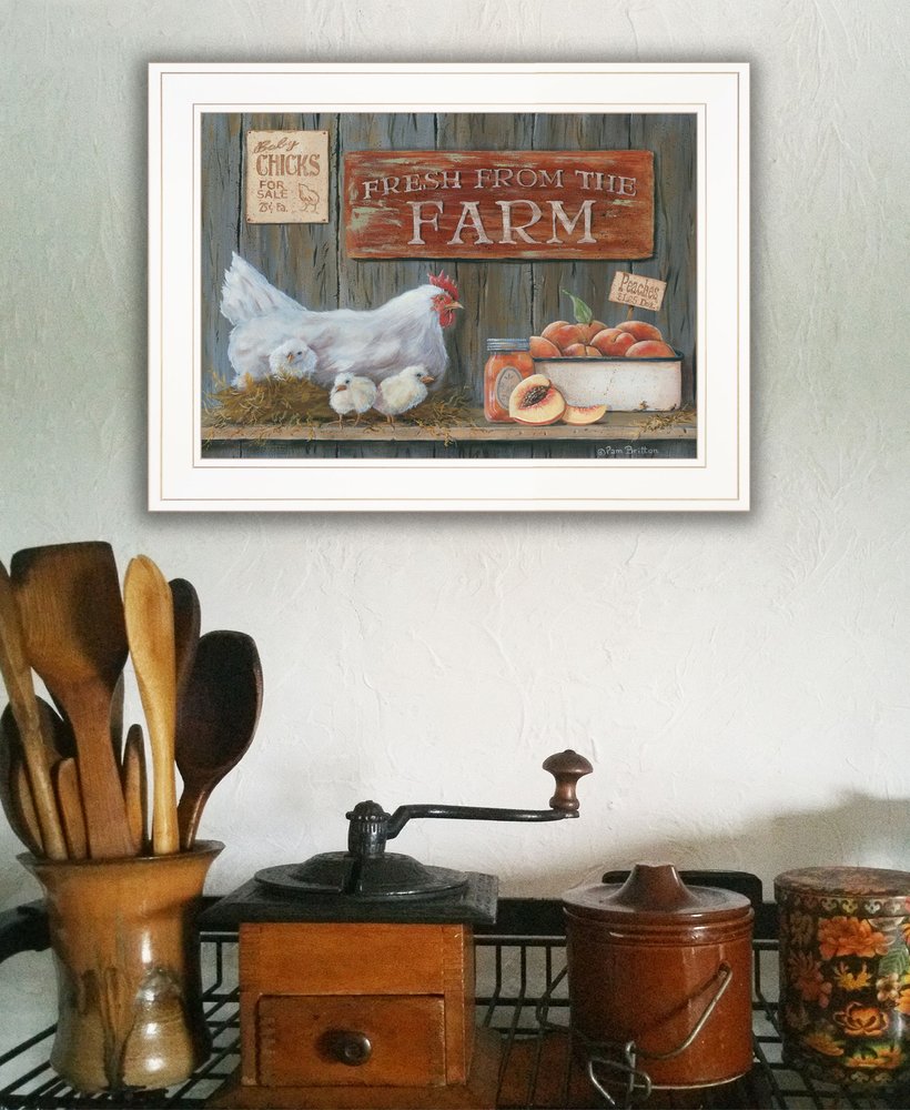 Fresh from the Farm 2 White Framed Print Wall Art HomeRoots