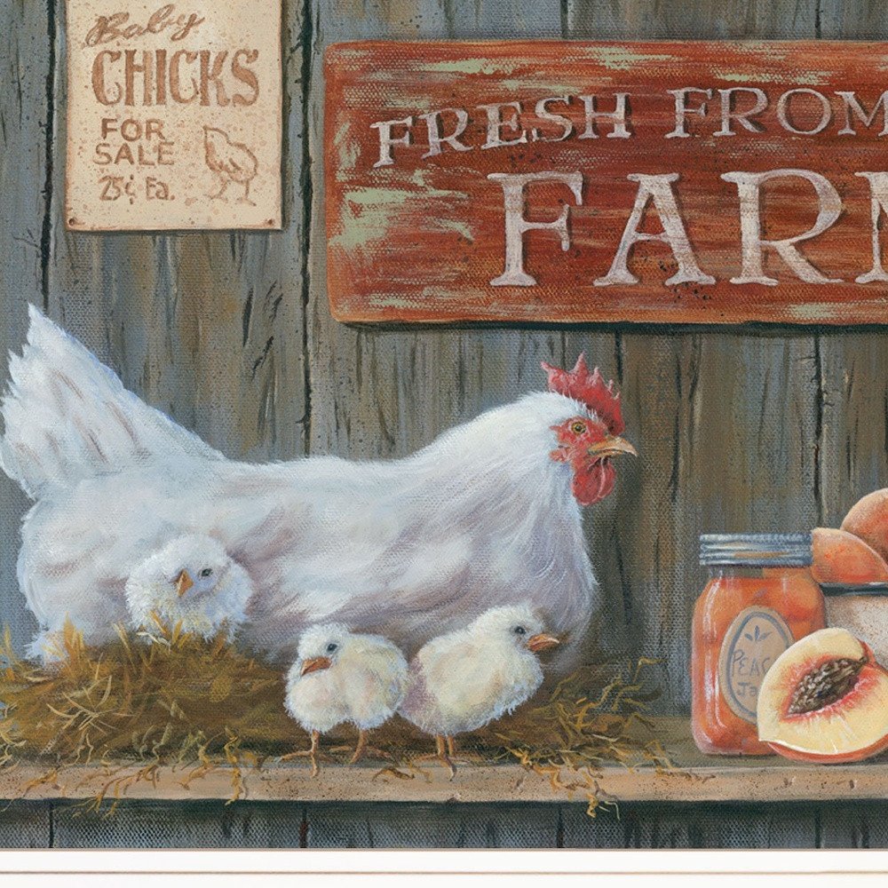 Fresh from the Farm 2 White Framed Print Wall Art HomeRoots