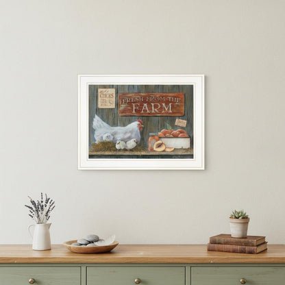 Fresh from the Farm 2 White Framed Print Wall Art HomeRoots