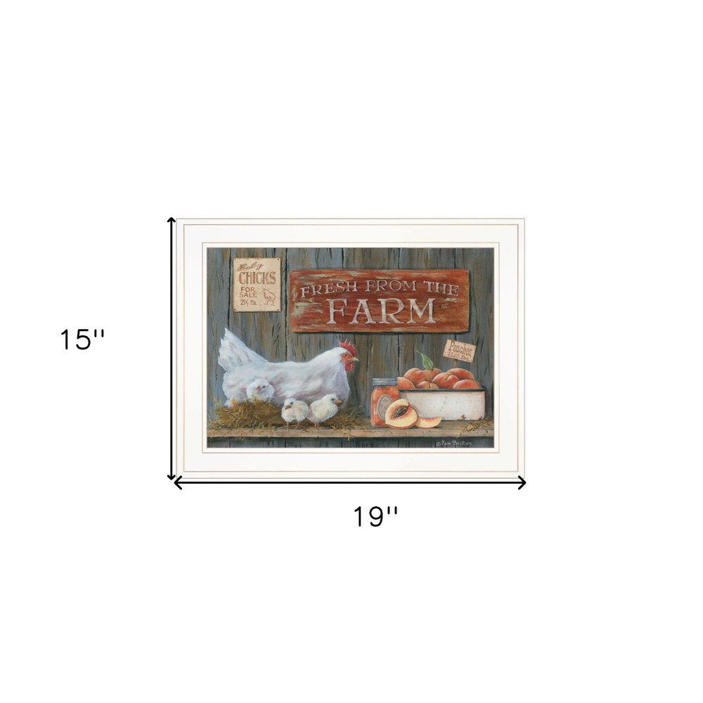 Fresh from the Farm 2 White Framed Print Wall Art HomeRoots