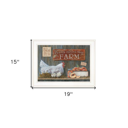 Fresh from the Farm 2 White Framed Print Wall Art HomeRoots