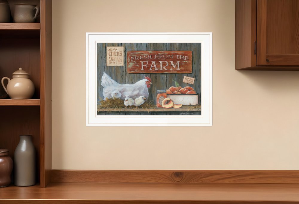 Fresh from the Farm 2 White Framed Print Wall Art HomeRoots