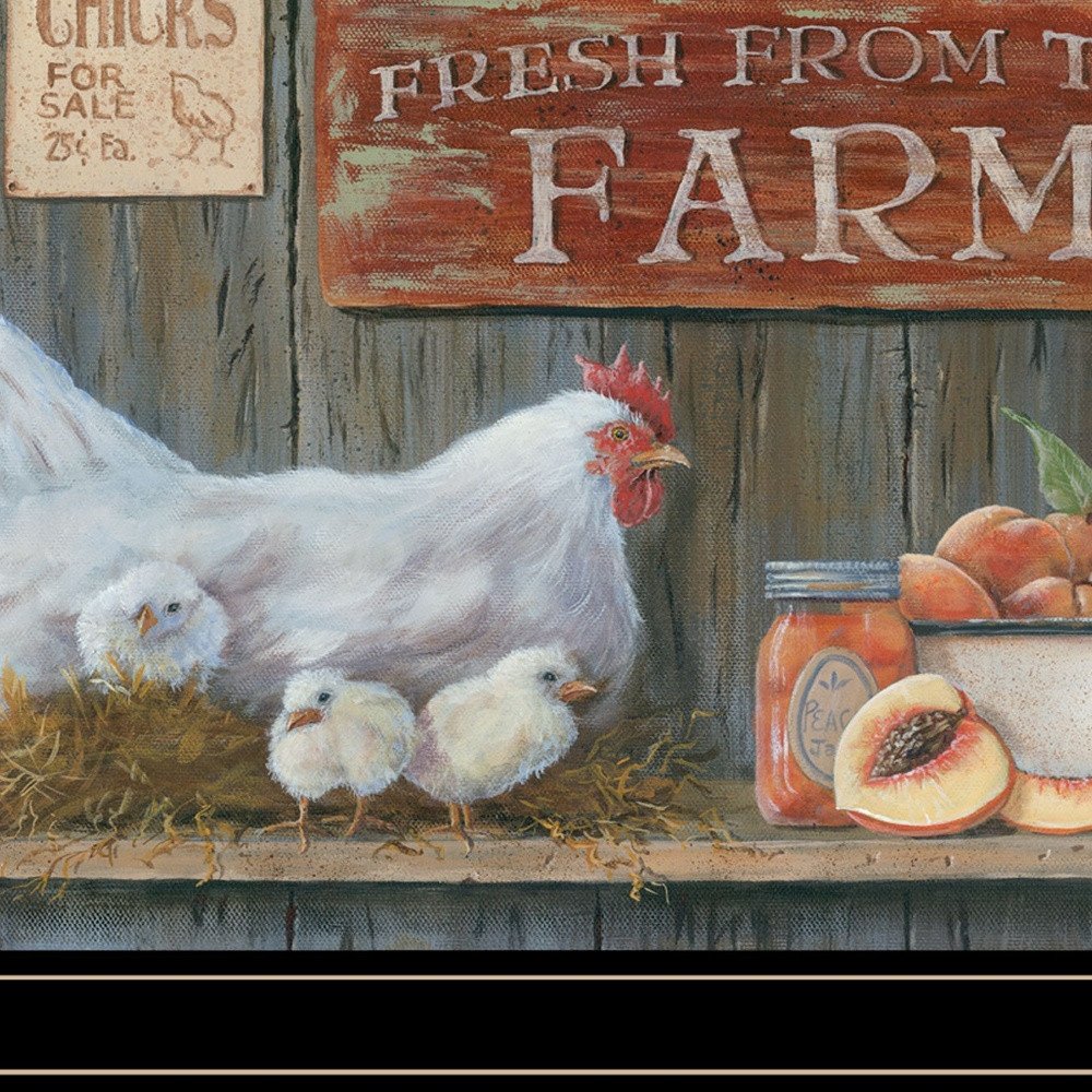 Fresh from the Farm 3 Black Framed Print Wall Art HomeRoots