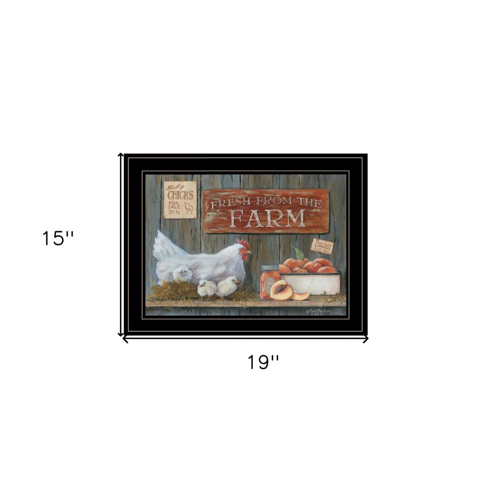 Fresh from the Farm 3 Black Framed Print Wall Art HomeRoots