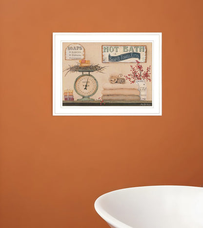 Hot Bath 16 White Framed Print Bathroom Wall Art HomeRoots