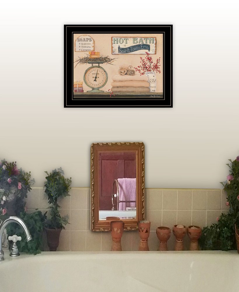 Hot Bath 17 Black Framed Print Bathroom Wall Art HomeRoots