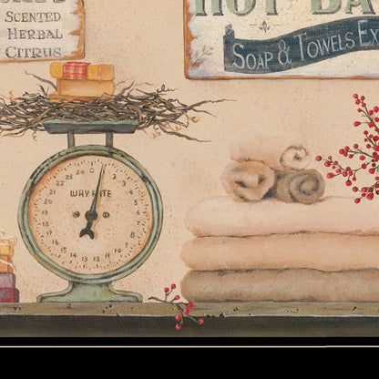 Hot Bath 17 Black Framed Print Bathroom Wall Art HomeRoots