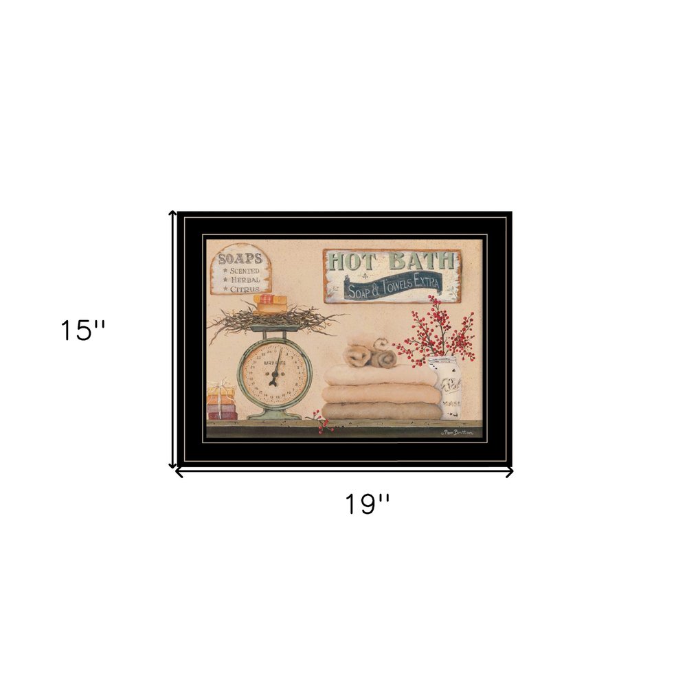 Hot Bath 17 Black Framed Print Bathroom Wall Art HomeRoots