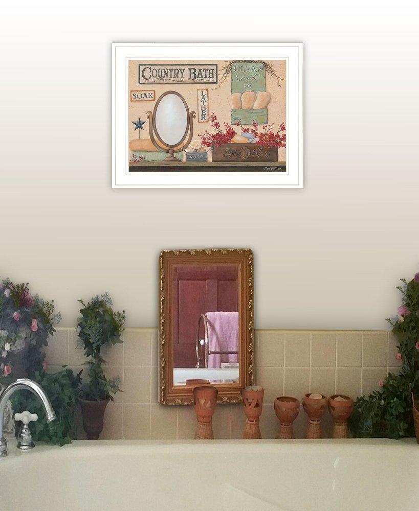 Country Bath 11 White Framed Print Bathroom Wall Art HomeRoots