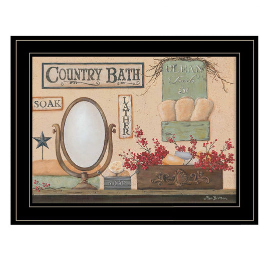 Country Bath 12 Black Framed Print Bathroom Wall Art HomeRoots