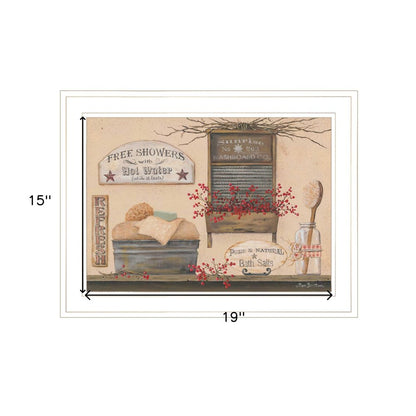 Free Showers 2 White Framed Print Bathroom Wall Art HomeRoots