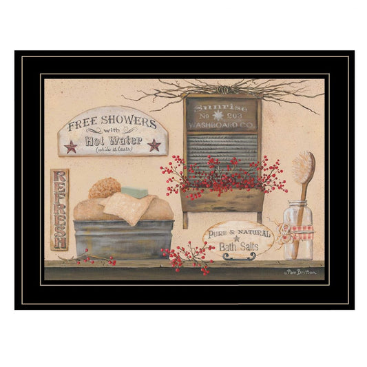 Free Showers 3 Black Framed Print Bathroom Wall Art HomeRoots