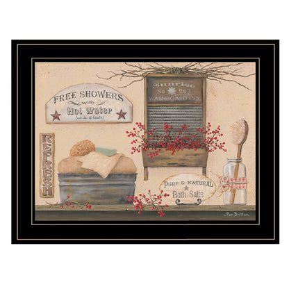 Free Showers 3 Black Framed Print Bathroom Wall Art HomeRoots