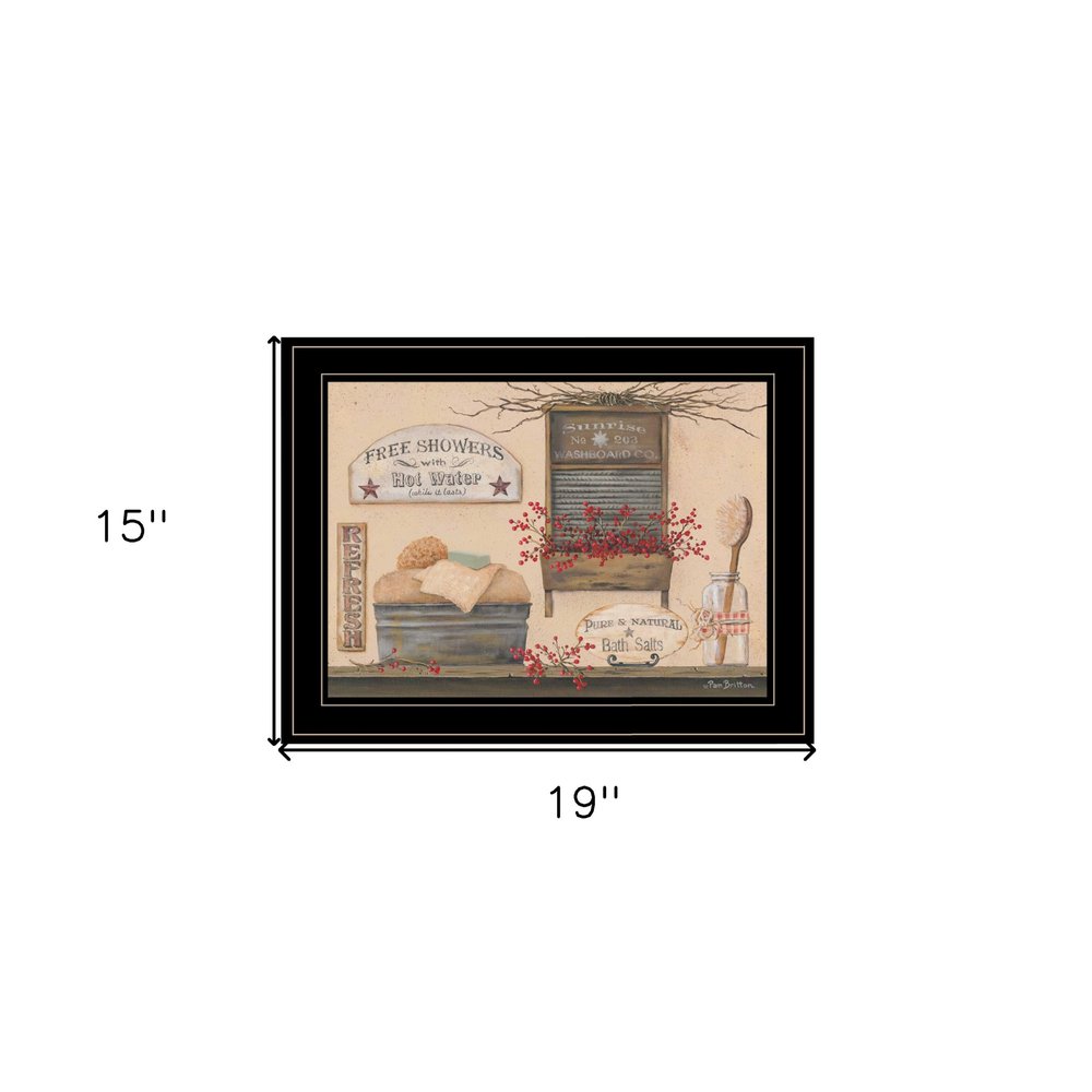 Free Showers 3 Black Framed Print Bathroom Wall Art HomeRoots