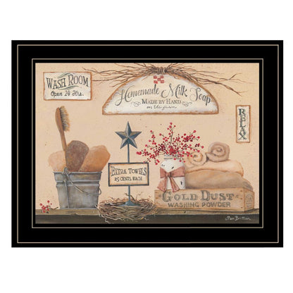 Wash Room 3 Black Framed Print Bathroom Wall Art HomeRoots
