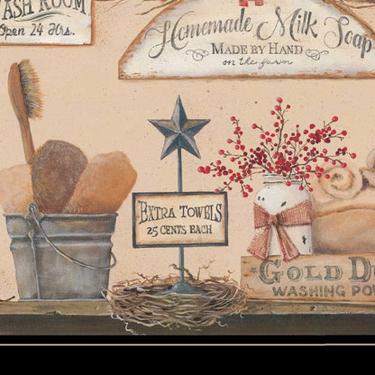 Wash Room 3 Black Framed Print Bathroom Wall Art HomeRoots