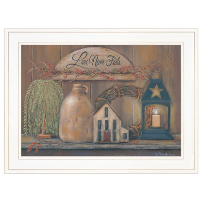 Love Never Fails 5 White Framed Print Wall Art HomeRoots