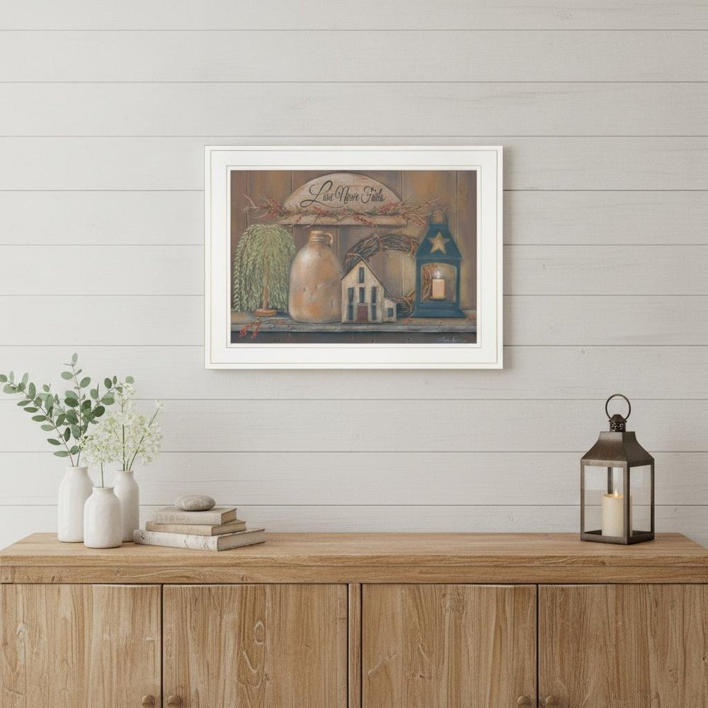 Love Never Fails 5 White Framed Print Wall Art HomeRoots