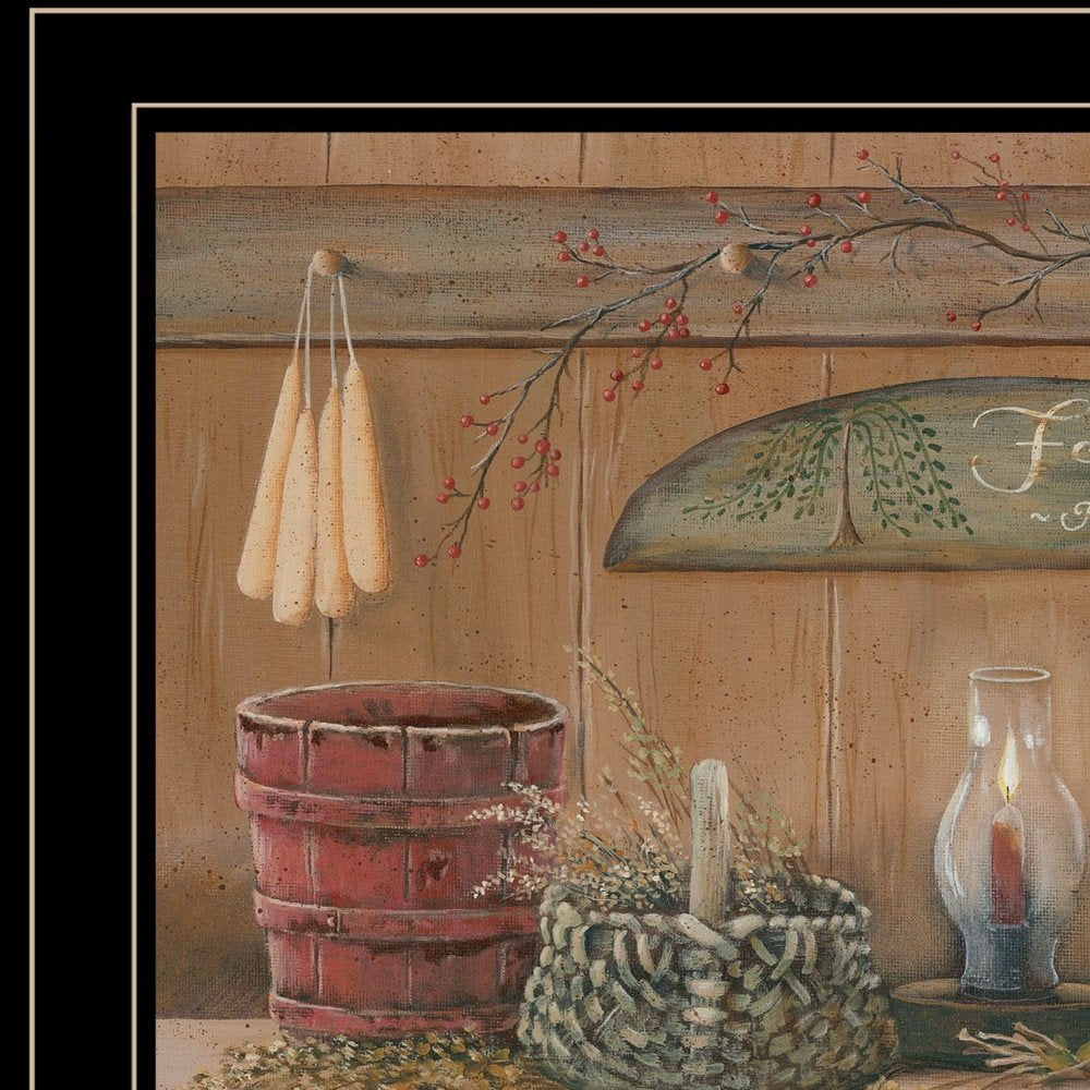 Treasures on the Shelf I 3 Black Framed Print Wall Art HomeRoots