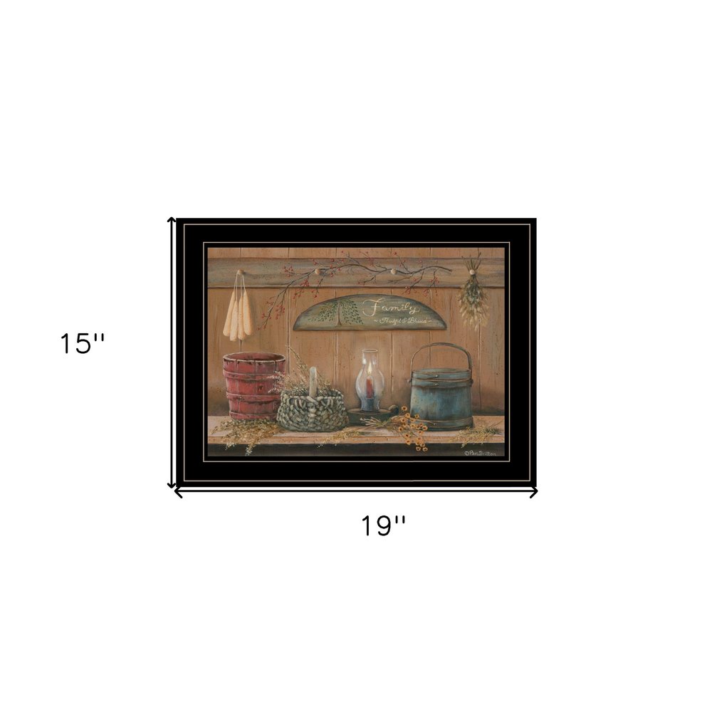 Treasures on the Shelf I 3 Black Framed Print Wall Art HomeRoots