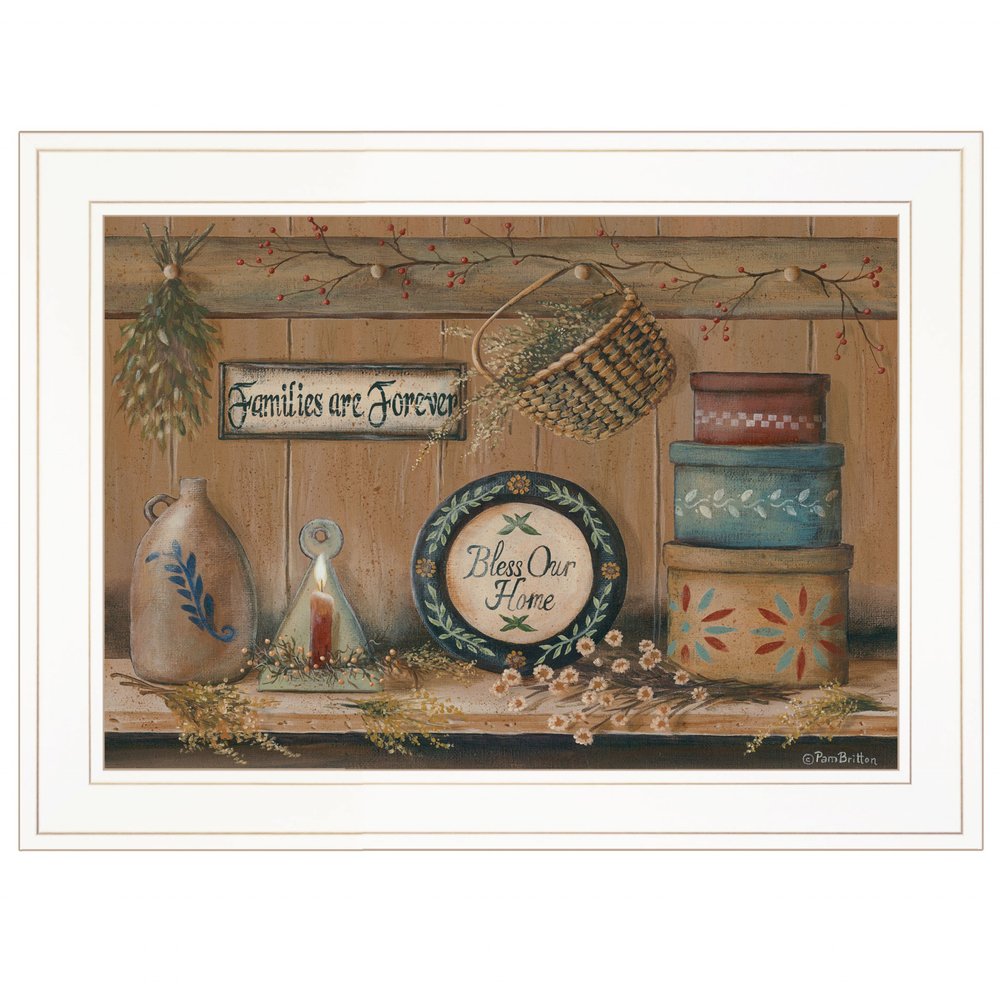 Treasures on the Shelf II 2 White Framed Print Wall Art HomeRoots