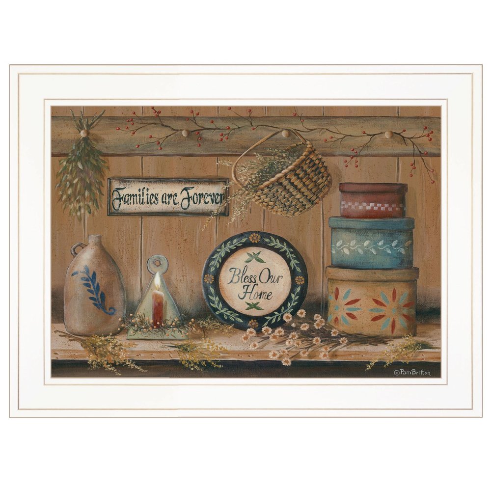 Treasures on the Shelf II 2 White Framed Print Wall Art HomeRoots