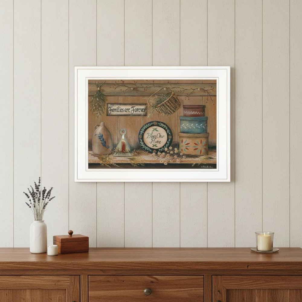 Treasures on the Shelf II 2 White Framed Print Wall Art HomeRoots
