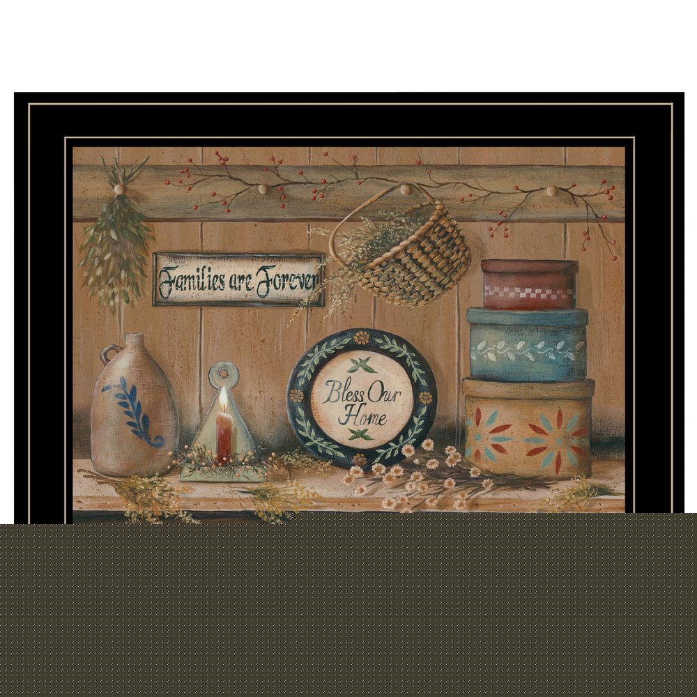 Treasures on the Shelf II 3 Black Framed Print Wall Art HomeRoots