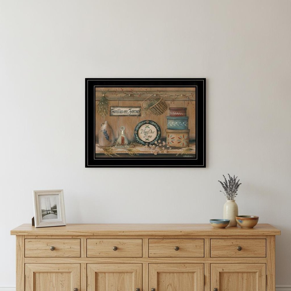 Treasures on the Shelf II 3 Black Framed Print Wall Art HomeRoots