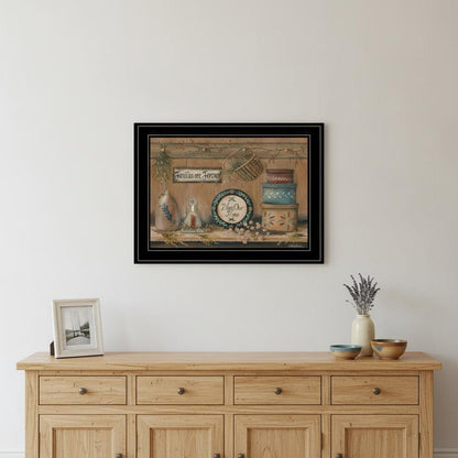 Treasures on the Shelf II 3 Black Framed Print Wall Art HomeRoots