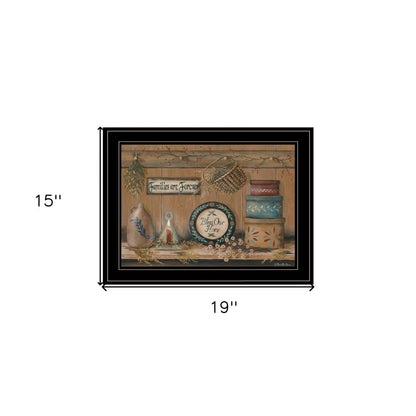 Treasures on the Shelf II 3 Black Framed Print Wall Art HomeRoots