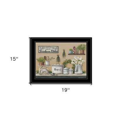 Garden Farmhouse Kitchen Black Framed Print Kitchen Wall Art HomeRoots