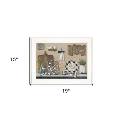 Farmhouse Kitchen White Framed Print Kitchen Wall Art HomeRoots