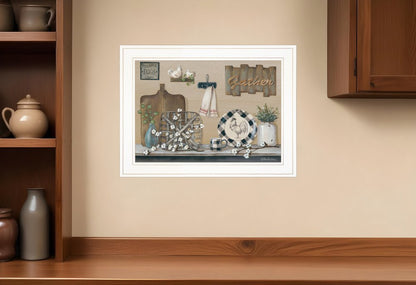 Farmhouse Kitchen White Framed Print Kitchen Wall Art HomeRoots