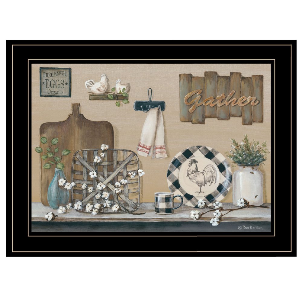 Farmhouse Kitchen Black Framed Print Kitchen Wall Art HomeRoots