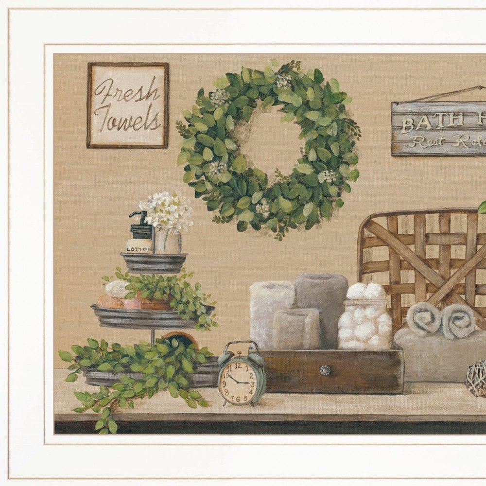 Farmhouse Bath I 2 White Framed Print Bathroom Wall Art HomeRoots