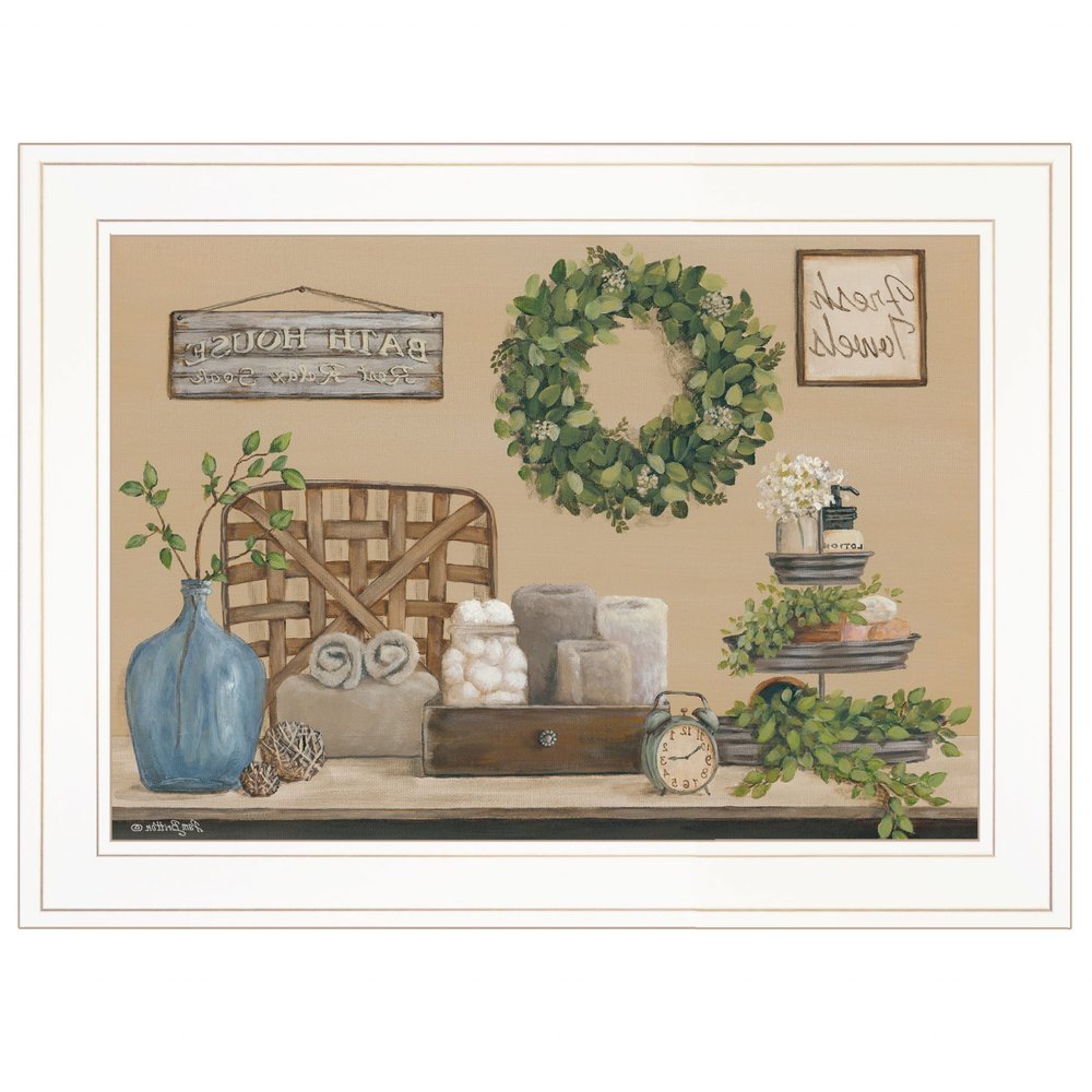 Farmhouse Bath I 2 White Framed Print Bathroom Wall Art HomeRoots