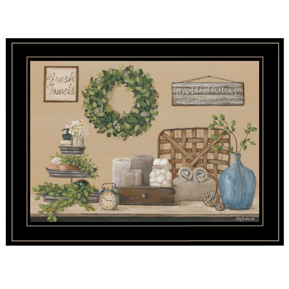 Farmhouse Bath I 3 Black Framed Print Bathroom Wall Art HomeRoots