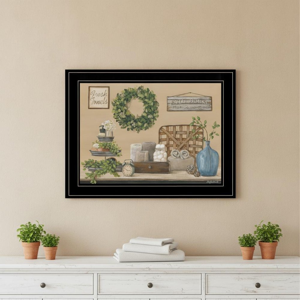 Farmhouse Bath I 3 Black Framed Print Bathroom Wall Art HomeRoots
