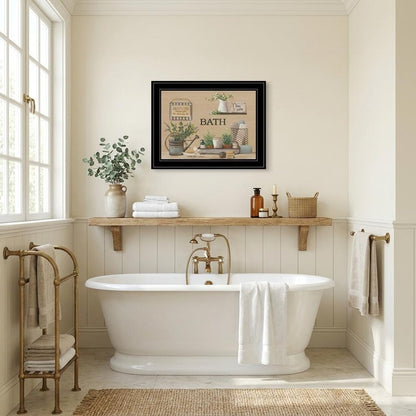 Farmhouse Bath Black Framed Print Bathroom Wall Art HomeRoots