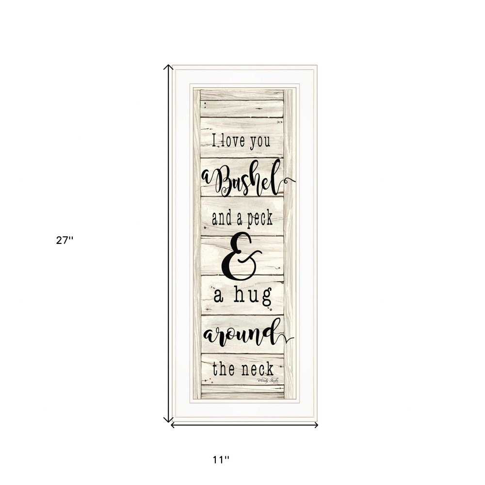 Hugs Collection 1 White Framed Print Wall Art HomeRoots