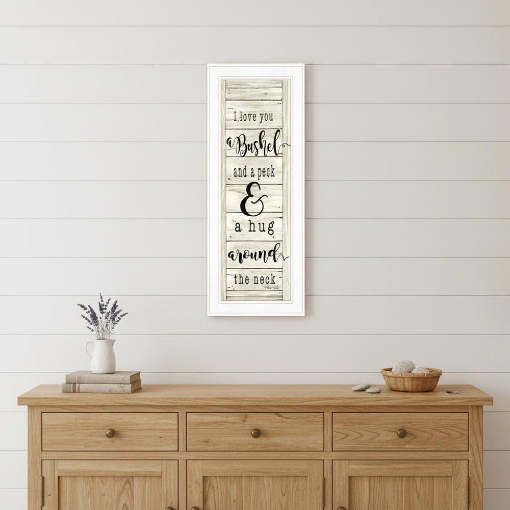 Hugs Collection 1 White Framed Print Wall Art HomeRoots