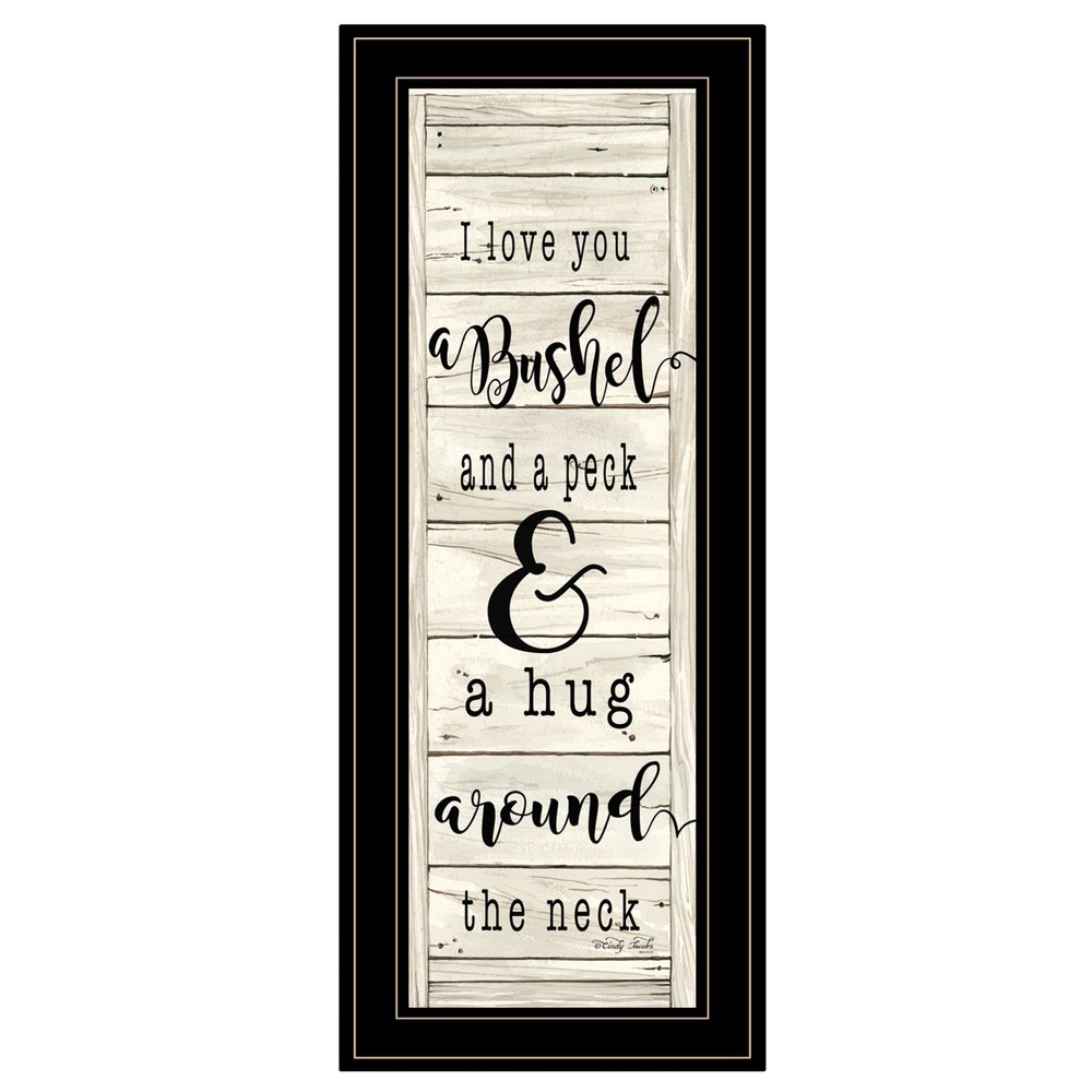Hugs Collection 2 Black Framed Print Wall Art HomeRoots