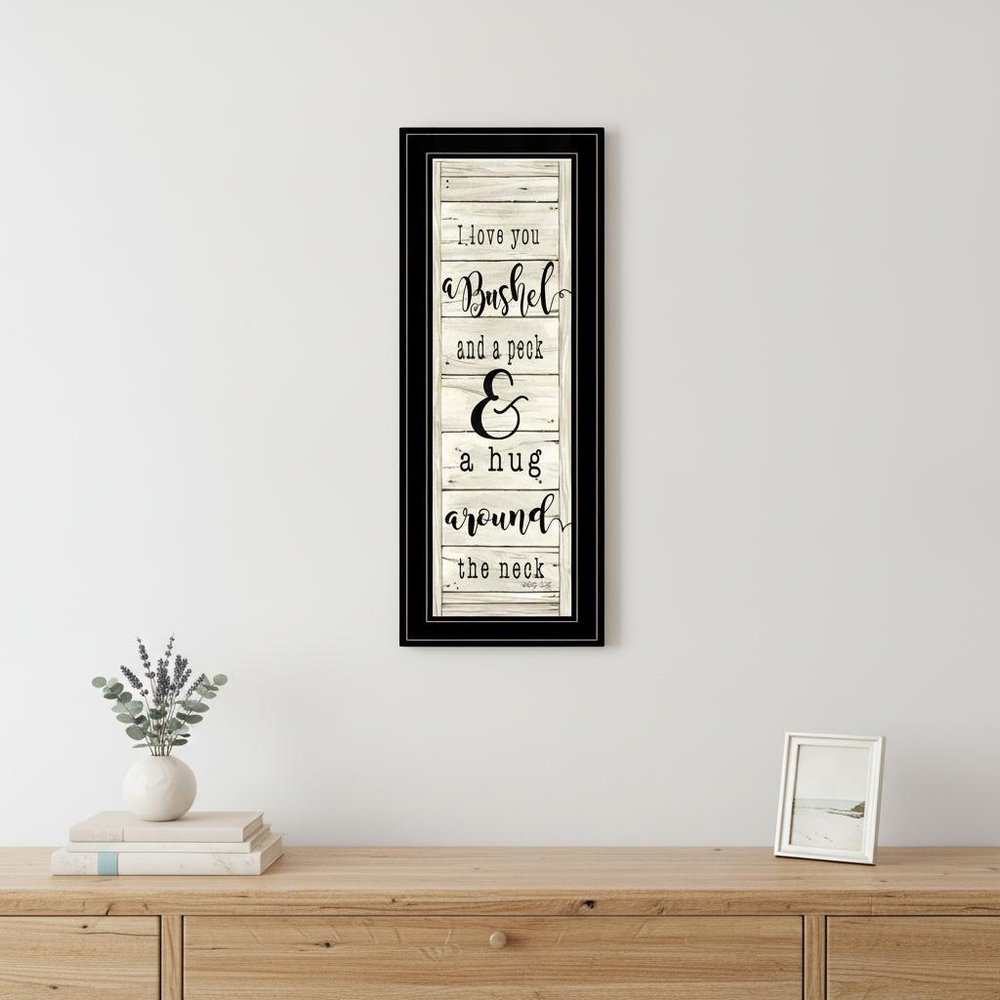 Hugs Collection 2 Black Framed Print Wall Art HomeRoots