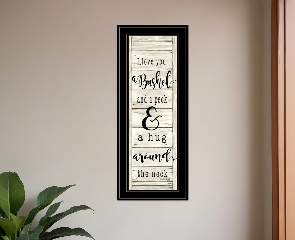 Hugs Collection 2 Black Framed Print Wall Art HomeRoots