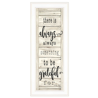 Be Grateful Collection 1 White Framed Print Wall Art HomeRoots