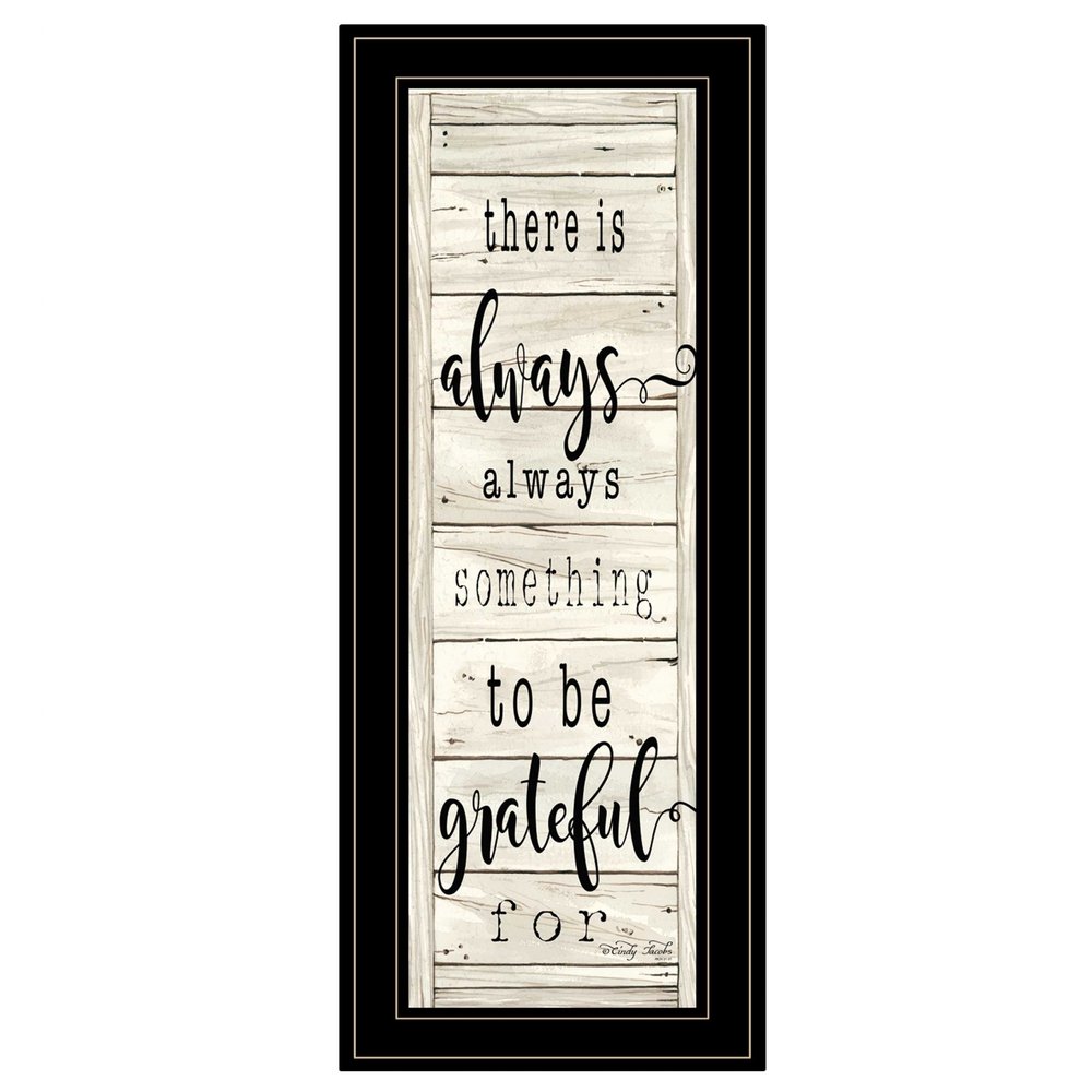 Be Grateful Collection 2 Black Framed Print Wall Art HomeRoots
