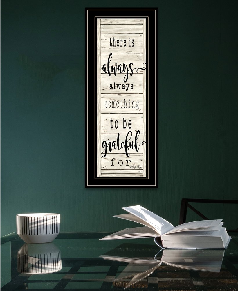 Be Grateful Collection 2 Black Framed Print Wall Art HomeRoots